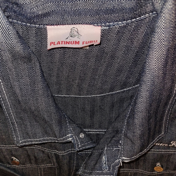 Vintage Platinum Fubu Fat Albert Rudy Denim Jacket XXXL 3XL mens - Picture 7 of 11